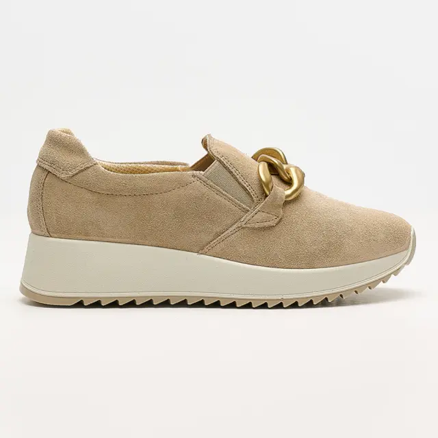 Imac Μοκασίνια-Loafers Γυναικείο δέρμα Nubuck Μπεζ IMA/556950 AVORIO