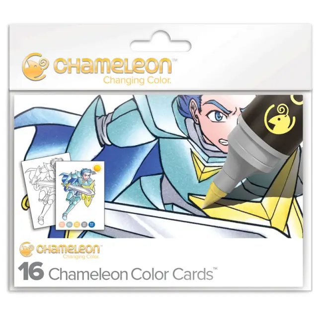 Κάρτες Ζωγραφικής Chameleon - Manga - 10x15cm - 16 Κάρτες - 8 Σχέδια