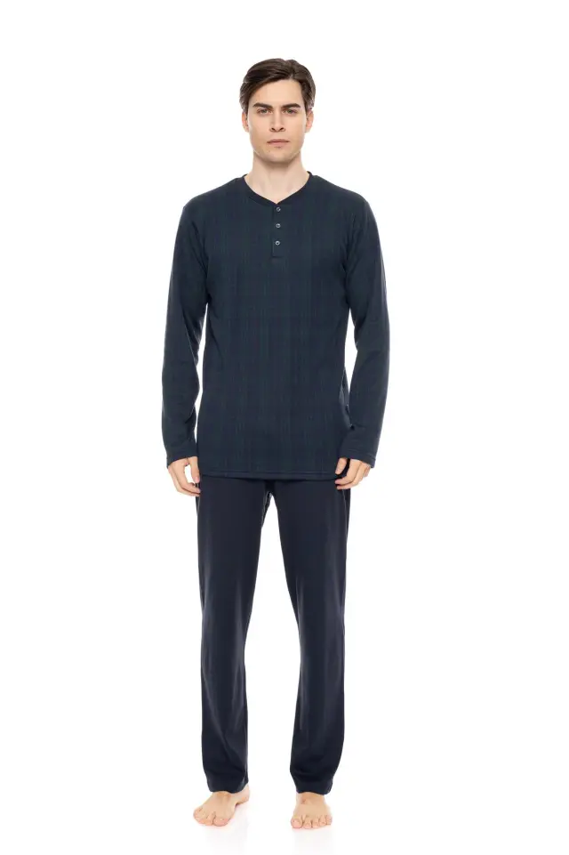 W-M712 - Type - PYJAMA JACQUARD GREEN PLAID - M