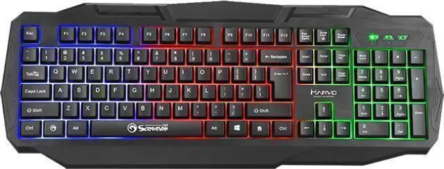 Marvo Scorpion K601 Gaming Πληκτρολόγιο με RGB φωτισμό (Αγγλικό US)