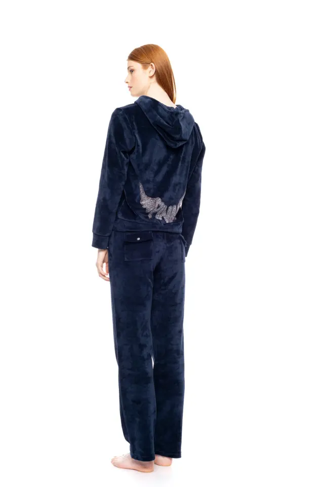 W1320 - Bordo - TRACKSUIT PINK ANGEL VELVET - XL 2