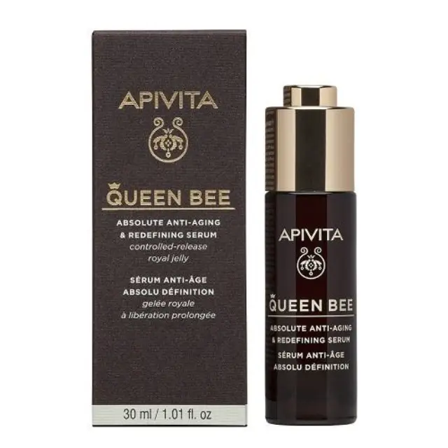 Apivita Queen Bee Absolute Anti Aging & Redefining Ορός Απόλυτης Αντιγήρανσης και Ανόρθωσης Περιγράμματος Προσώπου, 30ml