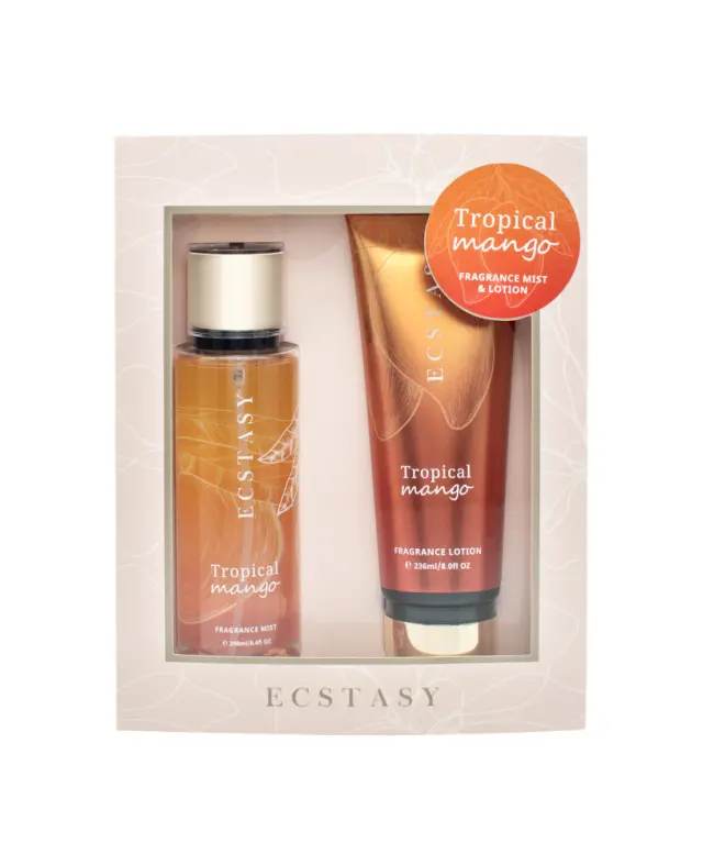 Ecstasy Body Cream 236ml & Mist 250ml Tropical Mango
