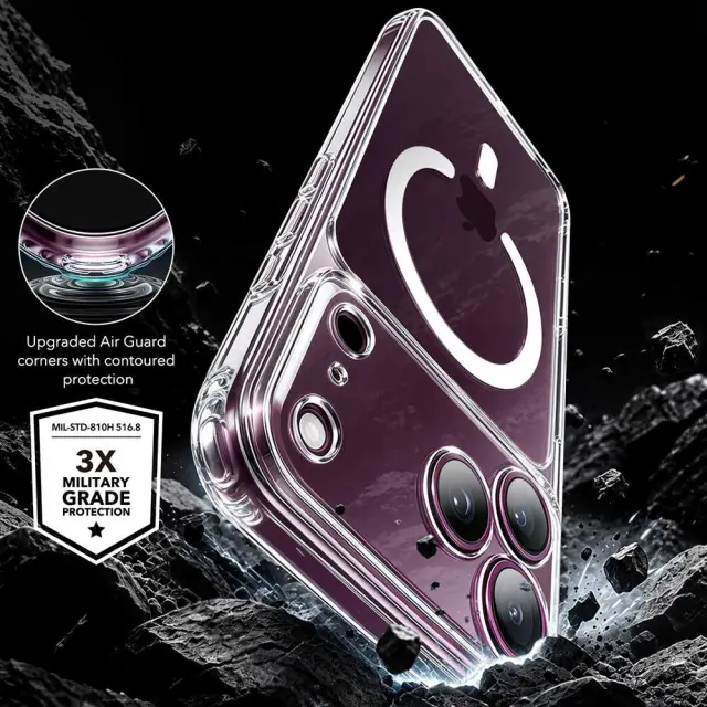 ESR - Classic Hybrid HaloLock (Camera Control) - iPhone 18 Pro Max / iPhone 17 Pro Max - Clear 3