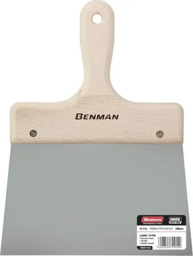 Benman 70911 - Σπάτουλα Inox 140mm με Ξύλινη Λαβή