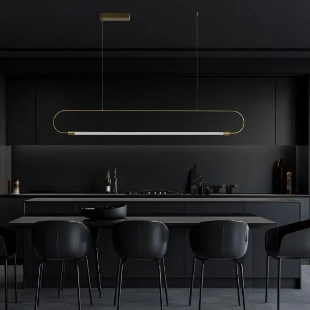 LED Κρεμαστό Φωτιστικό Οροφής GLOW 15Watt CCT με Χειριστήριο σε Χρυσό Πλατίνα και Λευκό Νήμα KLV-101-0177 2