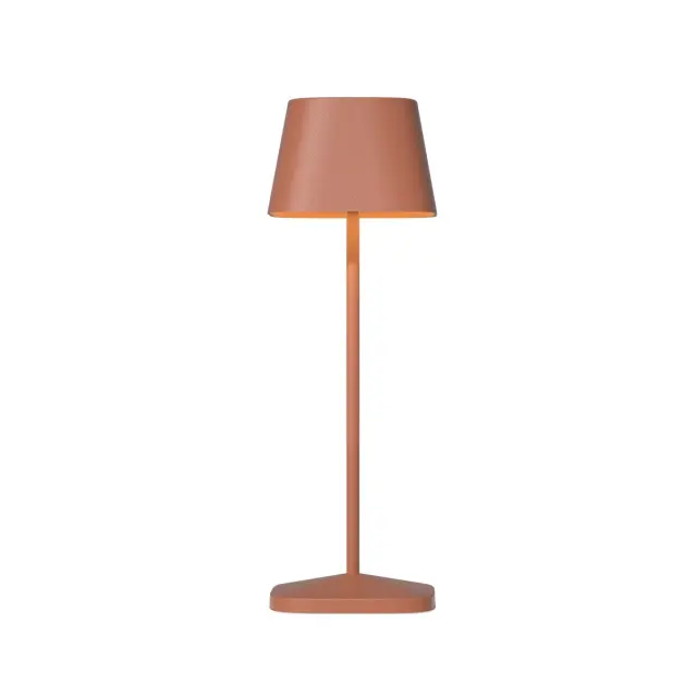 Opos Φορητό επιτραπέζιο LED φωτιστικό terracotta 10.3x10.3x30.8cm IP65