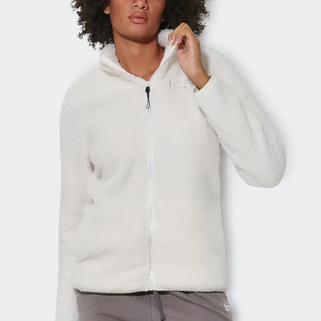 Body Action Fluffy Fleece Jacket Ecru 071624-01-05A - L
