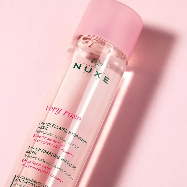 NUXE Very Rose 3-in-1 Soothing Micellar Water Μικυλλιακό Νερό Καθαρισμού για Πρόσωπο & Μάτια, 200ml 2
