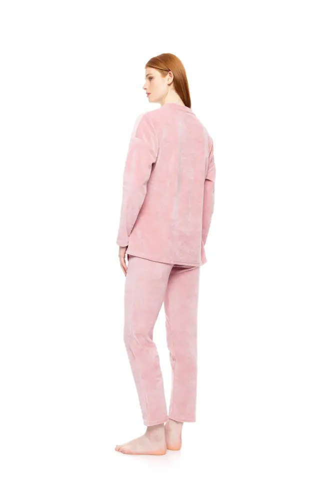 W1859 - Dusty Pink - LOUNGEWEAR VELVET PETIT STRIPE 3