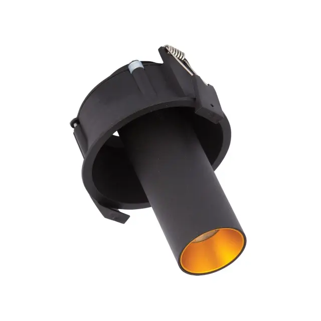 Guni 04148/B/W Χωνευτό κινητό σποτ led 13W 3000K μαύρο-χρυσό Μαύρο Μαύρο/Χρυσό