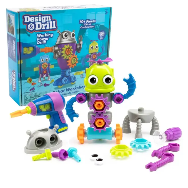 Educational Insights Design & Drill Robot Workshop Εργαστήριο Ρομπότ (3+ ετών) EI-4177