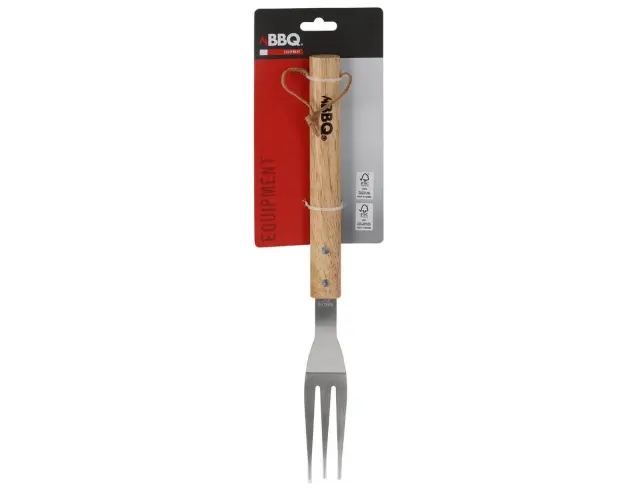 Πηρούνα ψησίματος BBQ με ξύλινη λαβή - 38cm C83506010 2