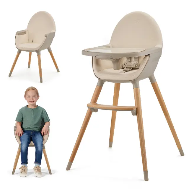 Kinderkraft Καρέκλα Φαγητού 2 σε 1 Fini 2 Beige 2