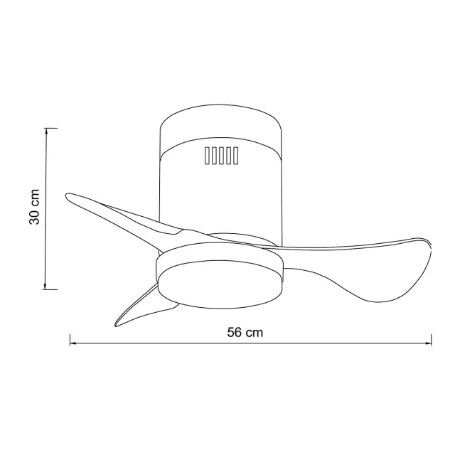 it-Lighting Elsinor Ανεμιστήρας Οροφής με LED 15W, DC Μοτέρ & Smart App - Μαύρο/Ξύλο (102000480) 2