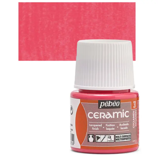 Pebeo Ceramic Καλυπτικό Σμάλτο - 31 Cyclamen - 45ml