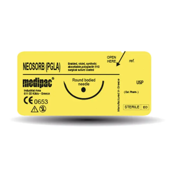 Medipac Ράμματα Neosorb (PGLA) N621 5/0 16mm 3/8 24τεμ