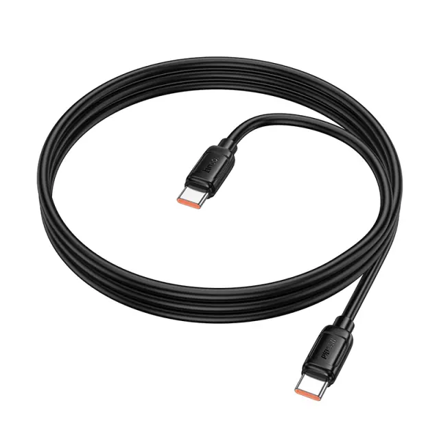 Καλώδιο σύνδεσης Hoco X115 Surpass USB-C σε USB-C 240W 5A Fast Charging Μαύρο 1m 3