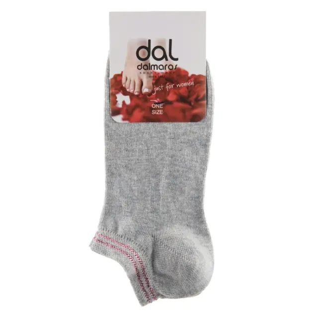 Γυναικεία τερλίκια με Lurex Dalmaras Socks 902 One Size Γκρι - Ροζ