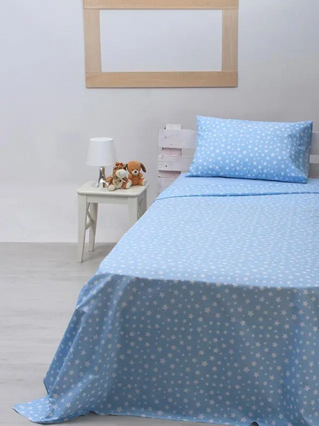 Παπλωματοθήκη Cotton Feelings 22 Blue Μονή (170x250) Sunshine