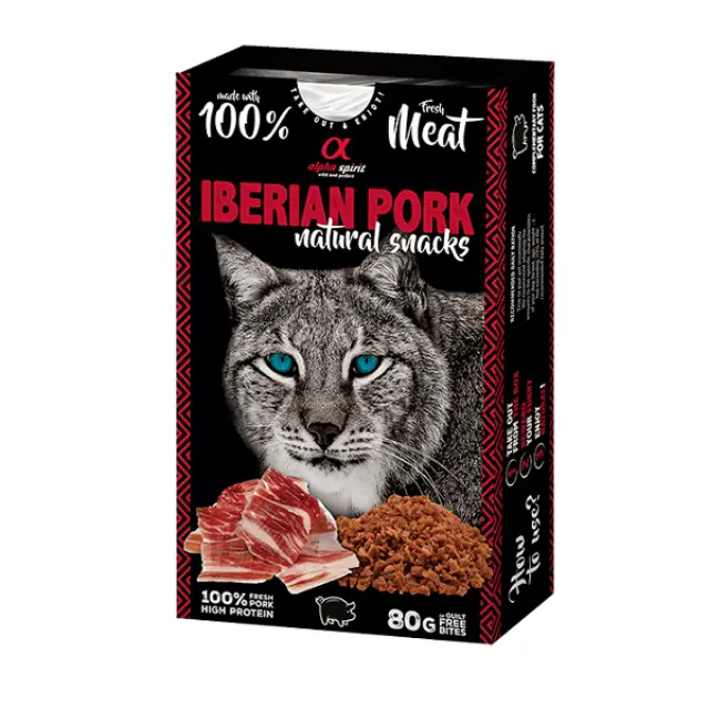 Alpha spirit Naturals cats iberian pork 80g