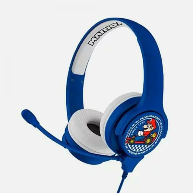 OTL Mario Kart Ενσύρματα On Ear Παιδικά Ακουστικά Μπλε