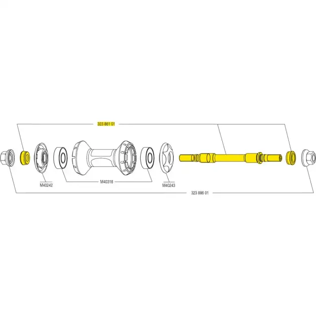 ΑΞΟΝΑΣ MAVIC ELLIPSE ΕΜΠΡΟΣ 32386101