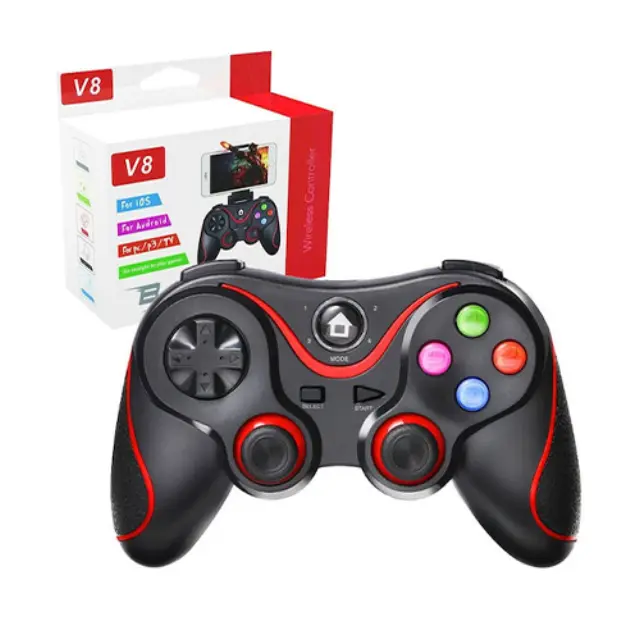 Techsuit V8 Ασύρματο Gamepad για Android / PS3 / PC / iOS Κόκκινο