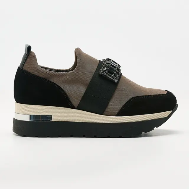 Comart Μοκασίνια-Loafers Γυναικείο ύφασμα/δέρμα Nubuck Καφέ ART/4814 TAUPE
