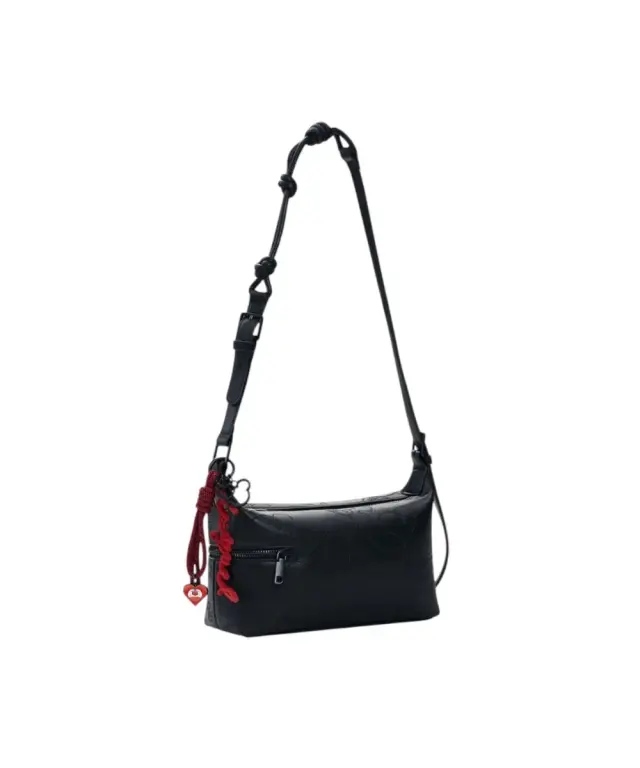 Desigual - Γυναικεία Τσάντα Ώμου Mickey Lines Huntington 26SAXP75-2000 Μαύρο 3
