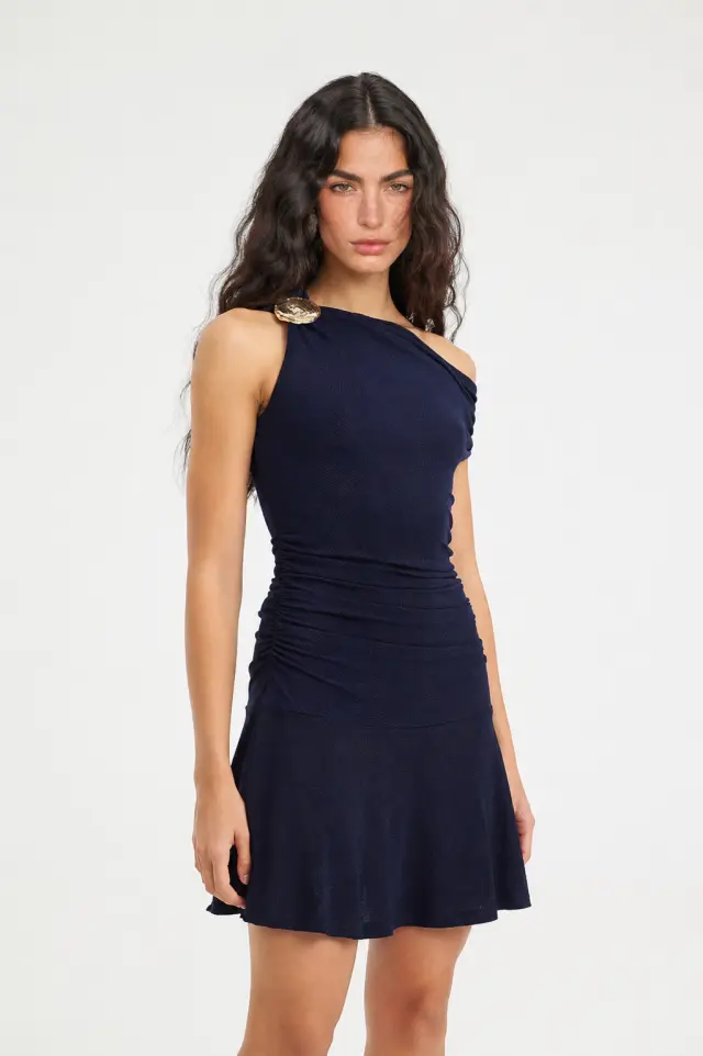Mini One-Shoulder Φόρεμα με Βολάν IMPERIAL DRESS - XS 2