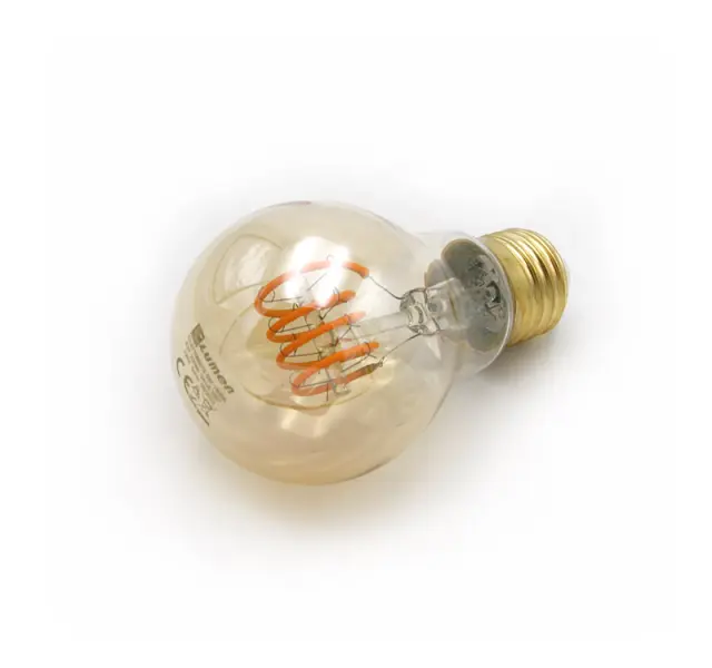 LED ΛΑΜΠΑ COG SPIRAL ΑΧΛΑΔΙ Ε27 6W ΝΤΙΜΑΡΙΖ. ΜΕΛΙ 1800Κ