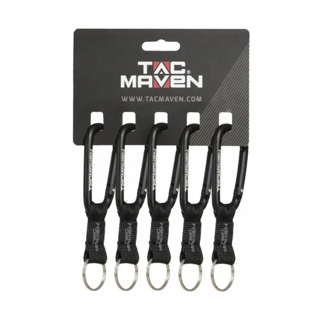 TAC MAVEN Carabiner 8mm-Carabiner από Ελαφρύ Αλουμίνιο 8mm - 01-Black-Μαύρο