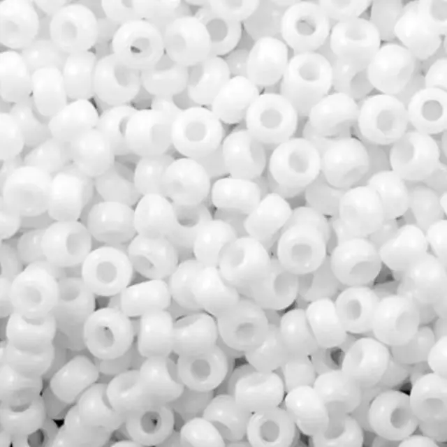 Χάντρα Miyuki Round Rocailles 6/0 - 402 - Opaque White ~10gr