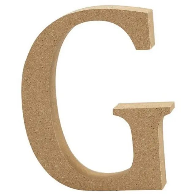 Γράμμα βάσης Mdf 13cm, πάχος 2cm - G