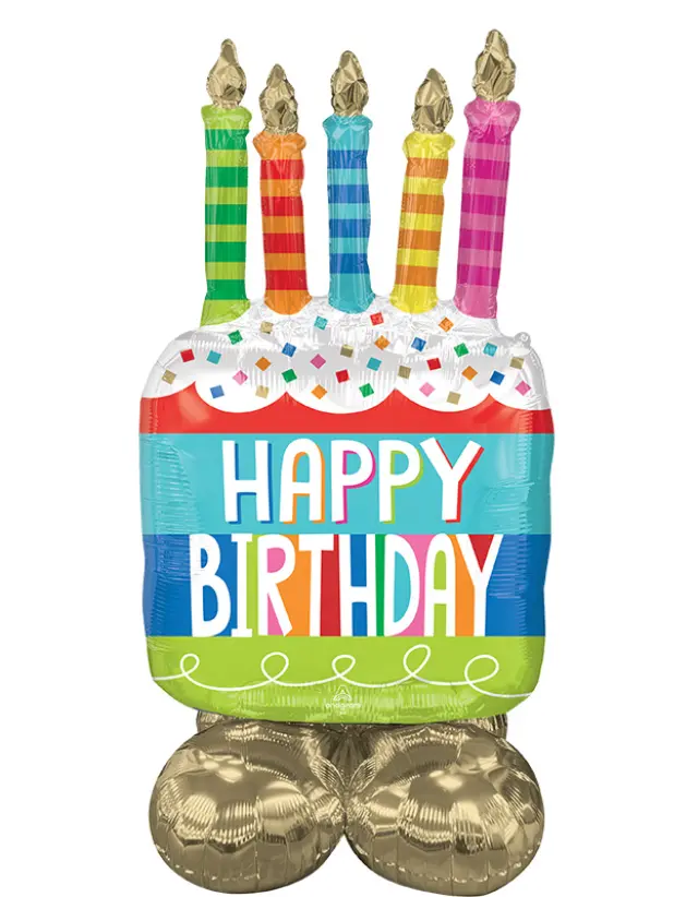 Μπαλόνι Φοιλ AirLonnz Make a Wish / 68εκ x 124εκ - Happy Birthday