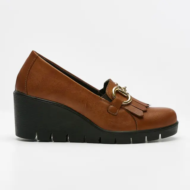 Imac Μοκασίνια-Loafers Γυναικείο δέρμα Καφέ IMA/655370 VITELLO/COGNAC