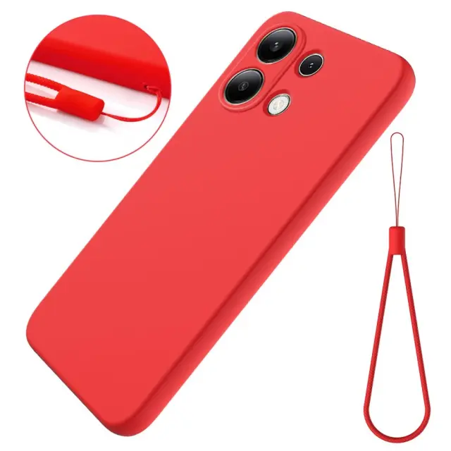 Θήκη με Ιμάντα Καρπού για Redmi Note 13 4G-Red OEM