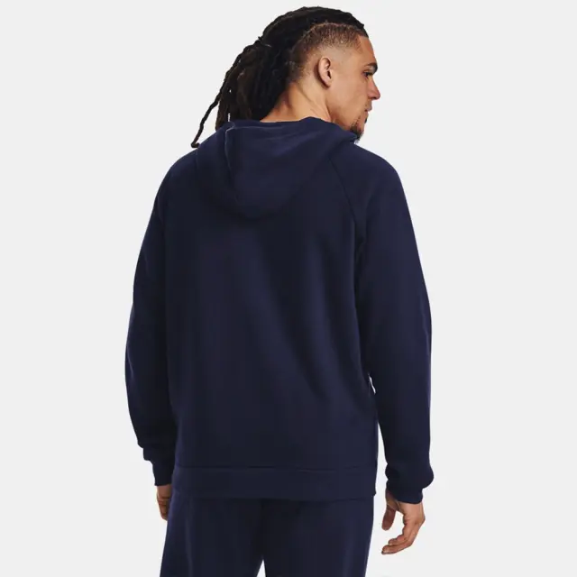 Under Armour Rival Fleece Full Zip Hoodie (1379767-410) - Μπλέ 3