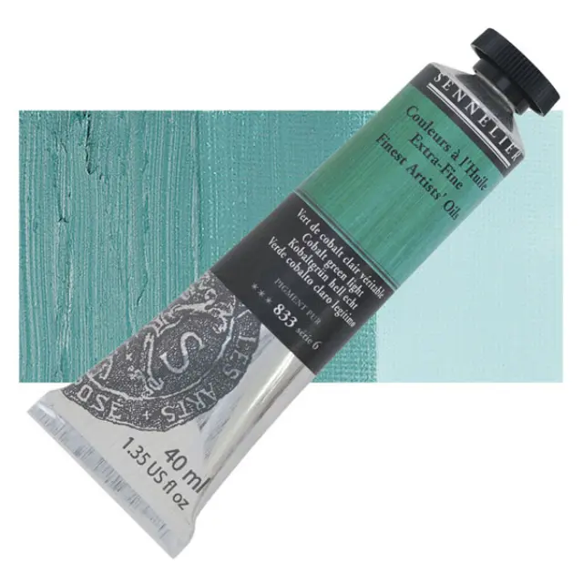 Sennelier Λάδι Finest Artists Oil 833 Cobalt Green Light - 40ml