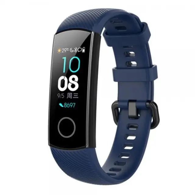 Λουράκι Σιλικόνης για Huawei Honor Band 4/ 5 (95.6mm +124.8mm) Μπλε Σκούρο OEM