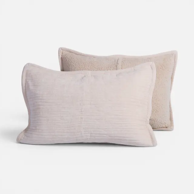 Nef-Nef Homeware Μαξιλαροθήκη Brave Σετ 2 τεμ. 52x72 Cream 2