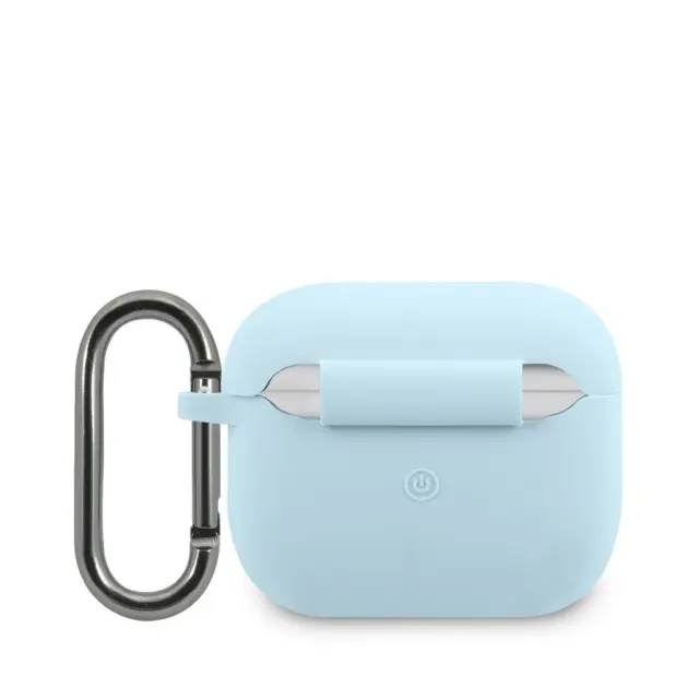 Lacoste Liquid Silicone Glossy Printing Logo Case for AirPods 3 Blue 2