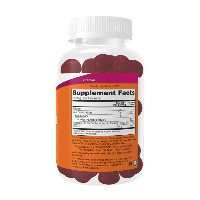 Now Foods Vitamin D3 Gummies 2