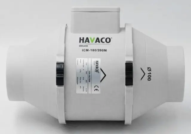 Havaco ICM-100/200M - Εξαεριστήρας Αεραγωγών 3