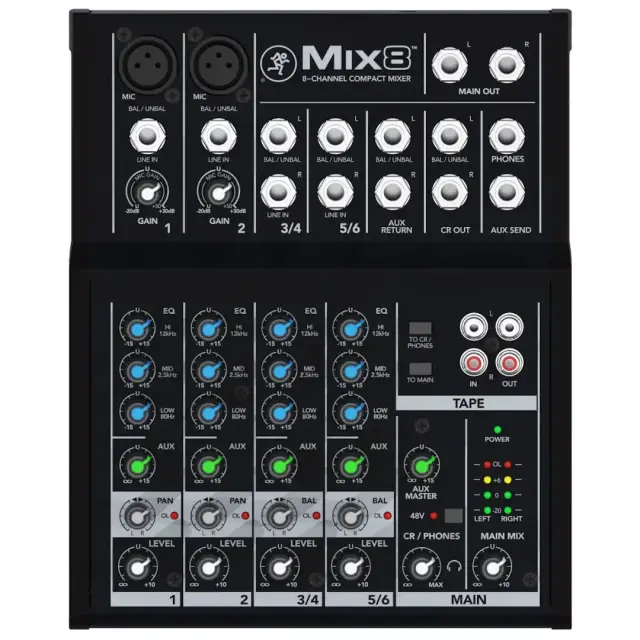Mackie Mix8 Αναλογική Κονσόλα Μίξης