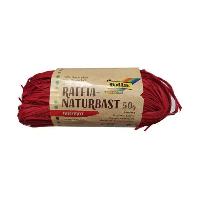 Folia Χόρτο Χειροτεχνίας Φυσικό Κόκκινο 50gr (9020)