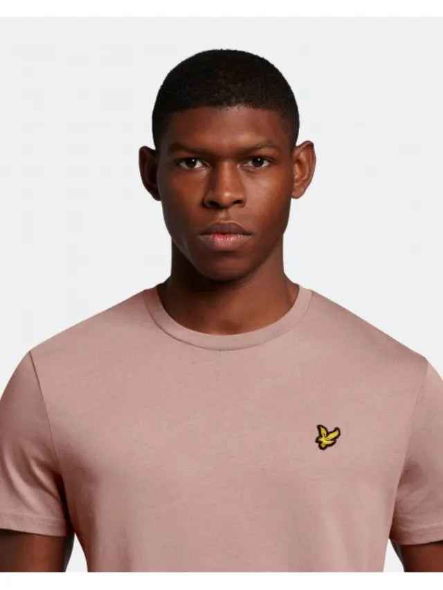 LYLE + SCOTT PLAIN T-SHIRT ΑΝΔΡΙΚΗ ΜΠΛΟΥΖΑ HUTTON PINK 3