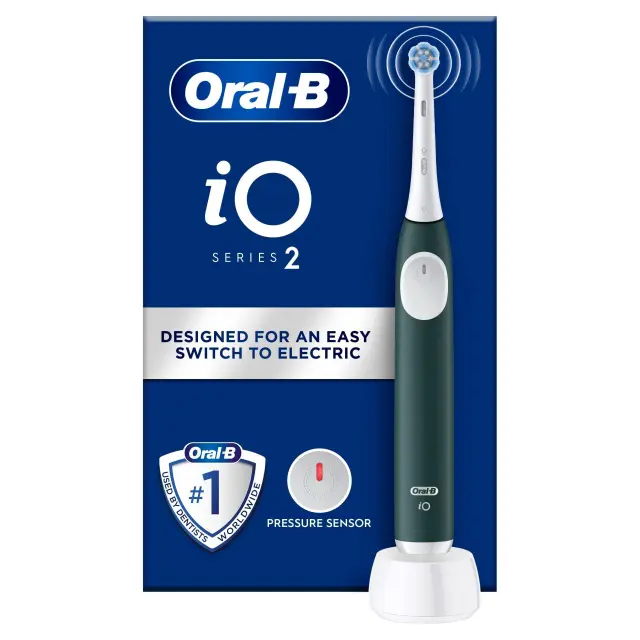 Oral B - iO 2 Electric Toothbrush - Forest Green - Health and Personal Care