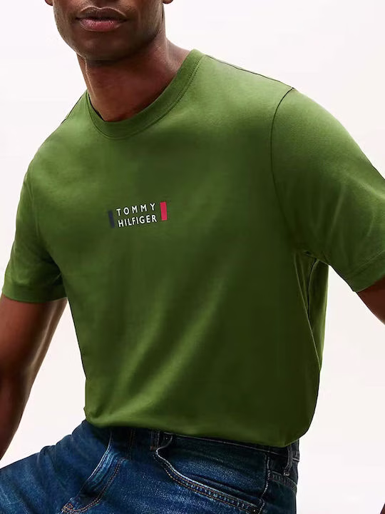Tommy Hilfiger T-shirt Λαδί Tommy Hilfiger Λαδί 2